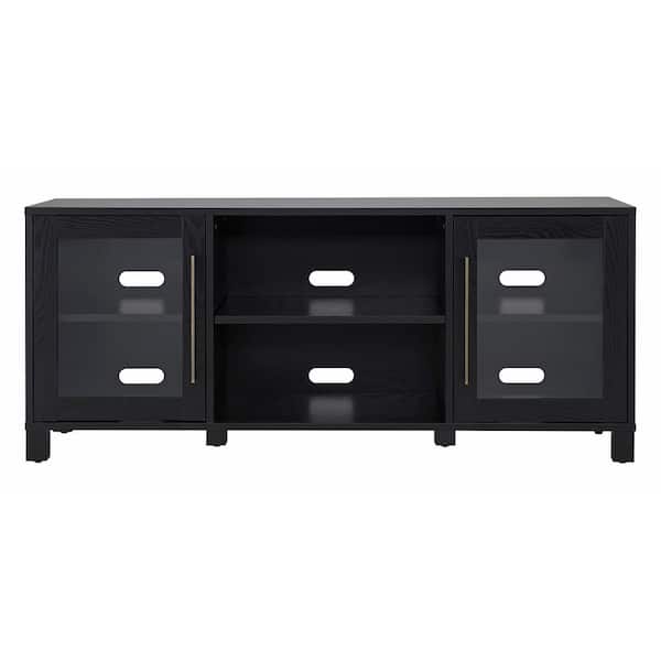 Meyer&Cross Quincy 58 in. Black Grain TV Stand Fits TV's up to 65 in.