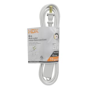 6 ft. 16/2 Light Duty Indoor Extension Cord, White