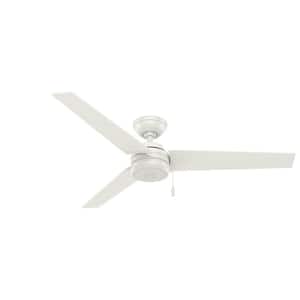 Cassius 52 in. Indoor/Outdoor Fresh White Ceiling Fan For Patios or Bedrooms