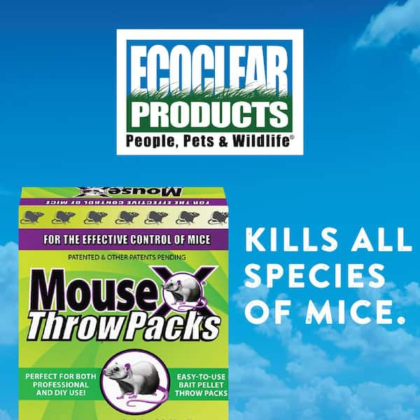 MouseX Throw Packs- For All Species Of Rats Mice Safe Around Pets