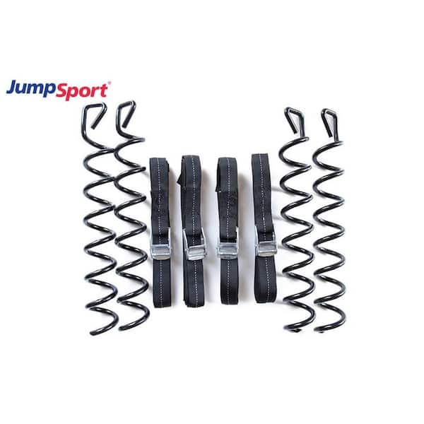 JUMPSPORT Heavy-Duty Trampoline Anchor Safety Kit Screws and Straps (Set  of 4) ANJ-S-10625-01 The Home Depot