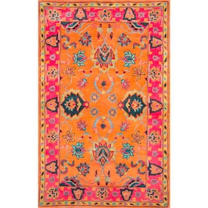 Montesque Oriental Persian Orange 8 ft. x 10 ft. Area Rug