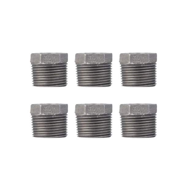 1 in. x 3/8 in. Black Iron Bushing (6-Pack)