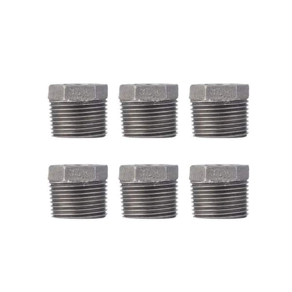 PIPE DECOR 1 in. x 3/8 in. Black Iron Bushing (6-Pack)