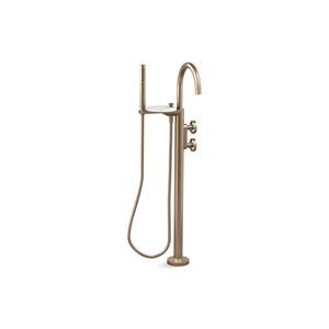 Components Single-Handle Freestanding Tub Faucet with Handheld Shower Head in. Vibrant Brushed Bronze