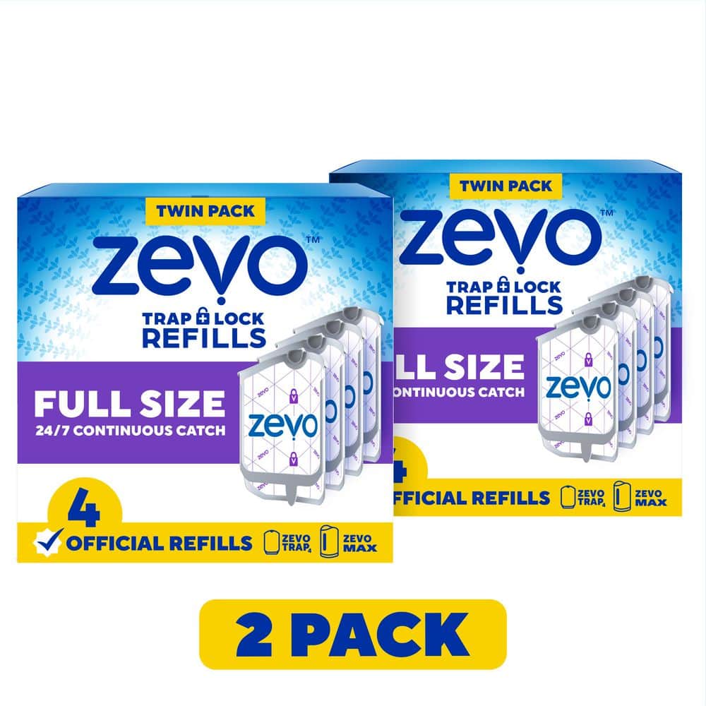 ZEVO Flying Insect Trap Full Size Refill-4 Refill Cartridges(2