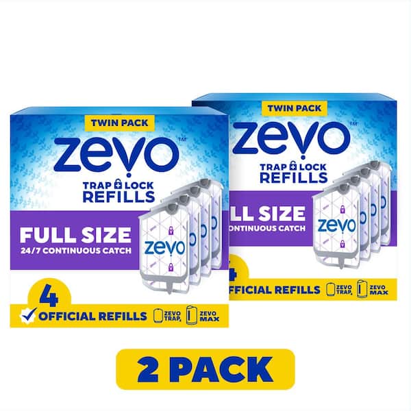 ZEVO Flying Insect Trap Full Size Refill-4 Refill Cartridges(2