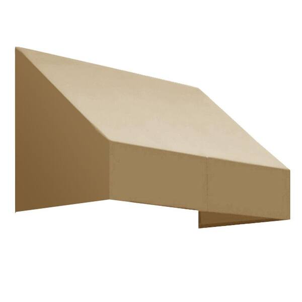 AWNTECH 8.38 ft. Wide New Yorker Window/Entry Fixed Awning (44 in. H x 24 in. D) Tan