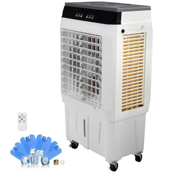 SKYSHALO Air Cooler 2100 CFM 3-Speeds Portable Evaporative Coller for 750 sq. ft. Oscillating Swamp Cooler with 12 H Timer