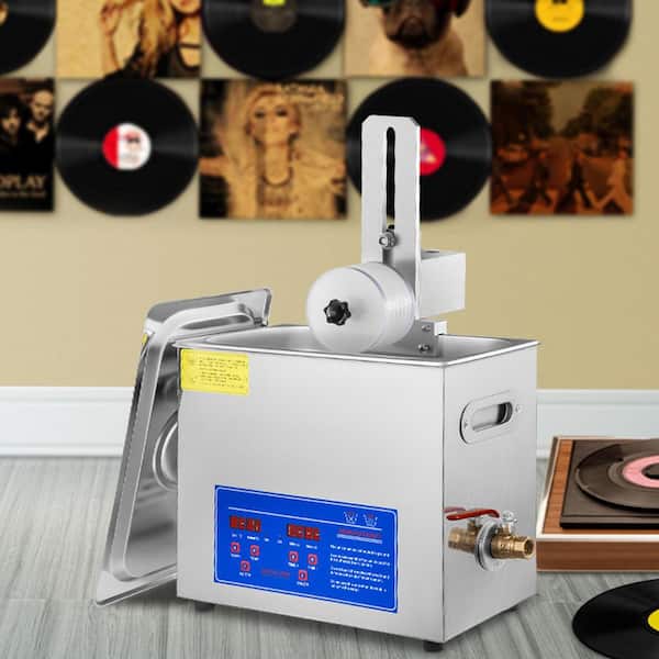 Ultrasonic Records Machine 6L Ultrasonic Vinyl Machine 7-12 in. 8 Records Ultrasonic Vinyl Cleaning Machine