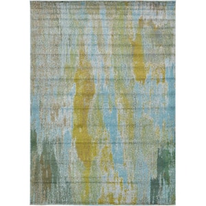 Jardin Lilly Turquoise 7' 0 x 10' 0 Area Rug