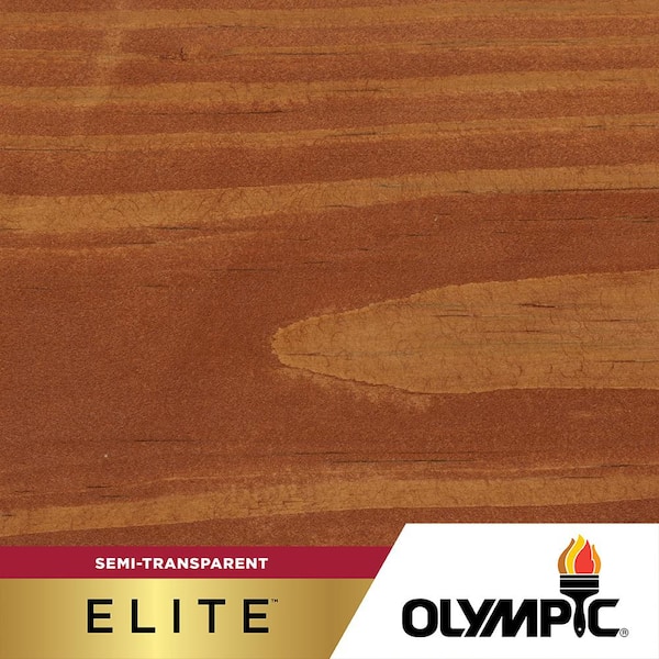 Olympic Elite 5 gal. ST-2020 Redwood Semi-Transparent Exterior Stain and Sealer in One