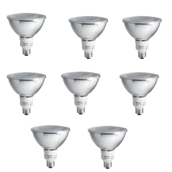 Philips 90-Watt Equivalent PAR38 CFL Light Bulb Soft White (2700K) (8-Pack)