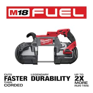 M18 FUEL 18V Lithium-Ion Brushless Cordless Deep Cut Band Saw with 1/2 in. Impact Wrench Kit with One 5.0 Ah Battery