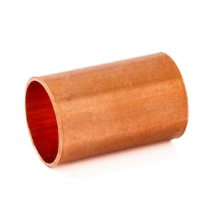 The Plumber's Choice 3/8 in. Straight Copper Coupling Fitting with Rolled  Tube Stop (5-Pack) 0038CCRC-5 - The Home Depot