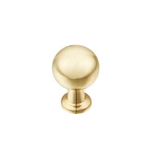 0.87 in. Gold Zinc Material Cabinet Knob