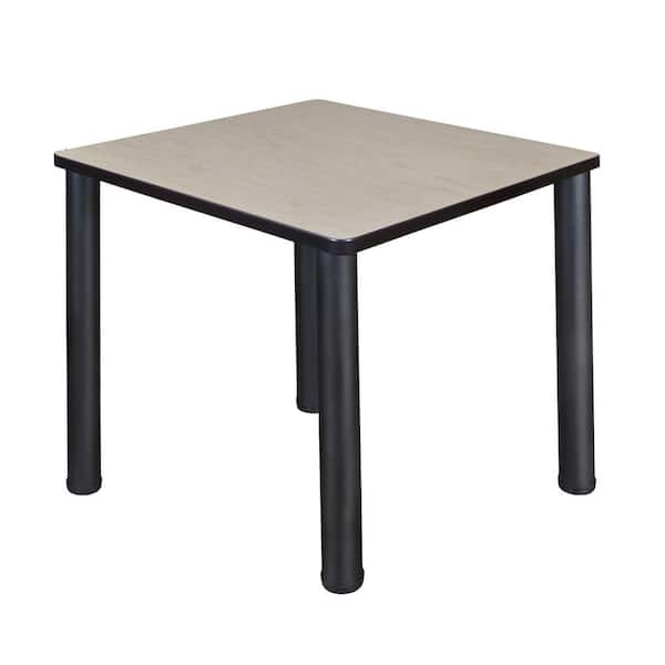 Regency Rumel 30 in. Square Maple and Black Wood Breakroom Table (4-Person Capacity)
