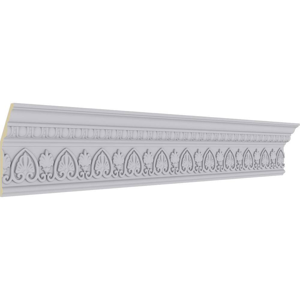 Kirke 94.5" White Polyurethane Crown Moulding