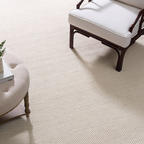 Natura 9 ft. x 12 ft. Ivory Pebble Area Rug
