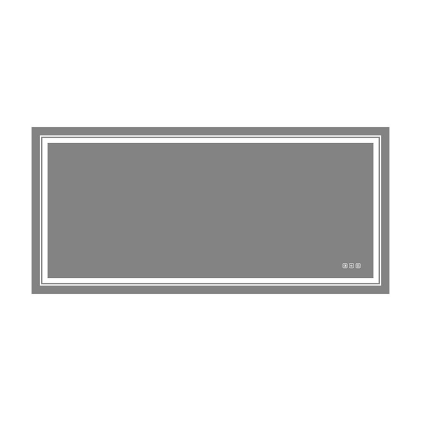 Miscool Anky 68 in. W x 28 in. H Rectangular Frameless Wall Mounted LED Bathroom Vanity Mirror