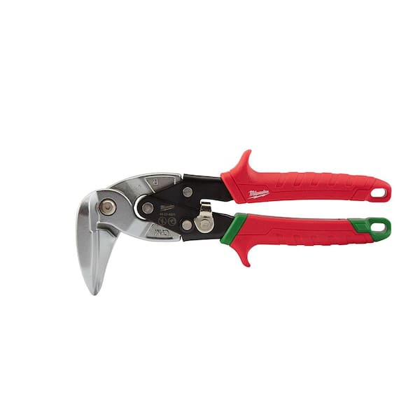 Milwaukee 9 in. Right-Cut Right Angle Aviation Snips 48-22-4521