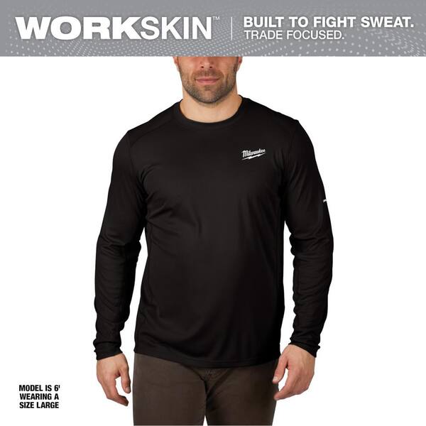 Milwaukee Workskin Large Sandstone Hooded Men's Sun Shirt - Anderson Lumber