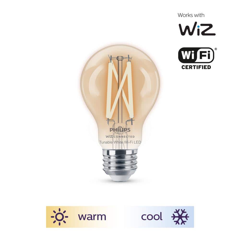 Philips Clear Glass Smart Wi-Fi LED Dimmable Edison Bulb