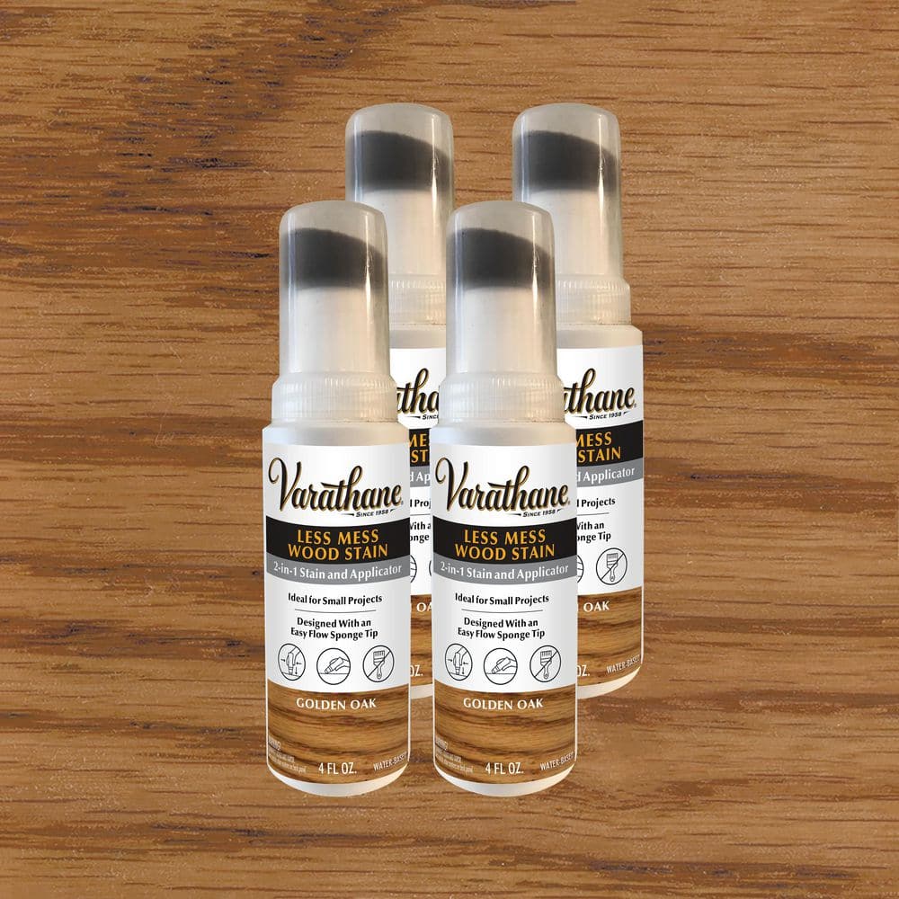 Varathane 4 Ounce Less Mess Golden Oak Wood Stain and Applicator Patching  and Repair Product (4-Pack) 368035 - The Home Depot