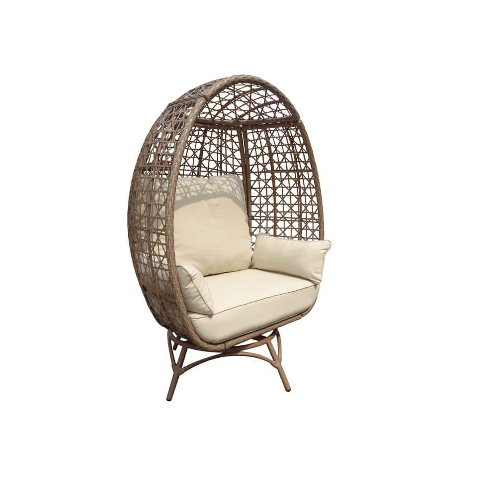 Indoor Outdoor Egg Swing Chair with Stand, Oversized Cocoon-Shaped Rop –  JOIVI