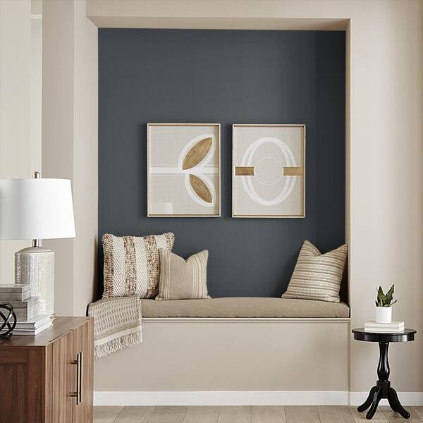 BEHR DYNASTY 8 oz. #PPU24-23 Little Black Dress Matte Stain-Blocking  Interior/Exterior Paint & Primer Sample DY60316