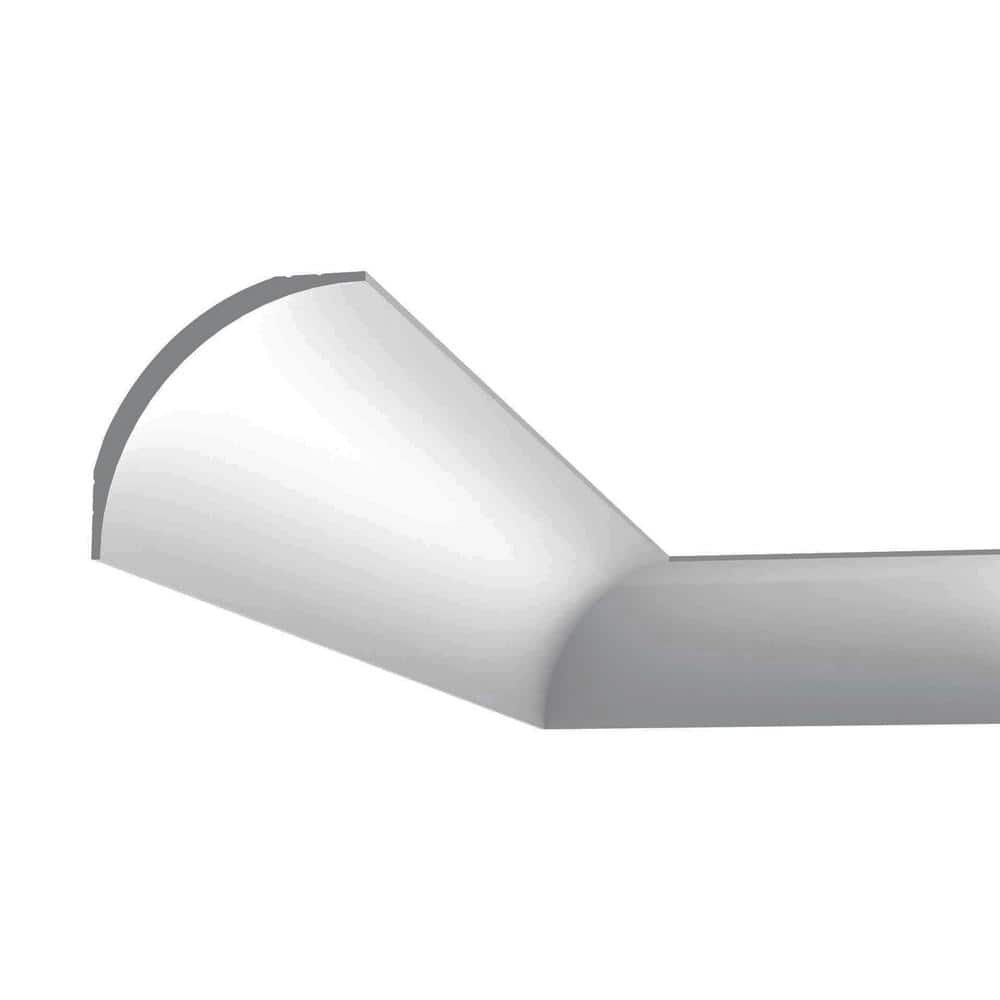 Primed White Polystyrene Crown Moulding 3-3/8 in x 78-3/4 in