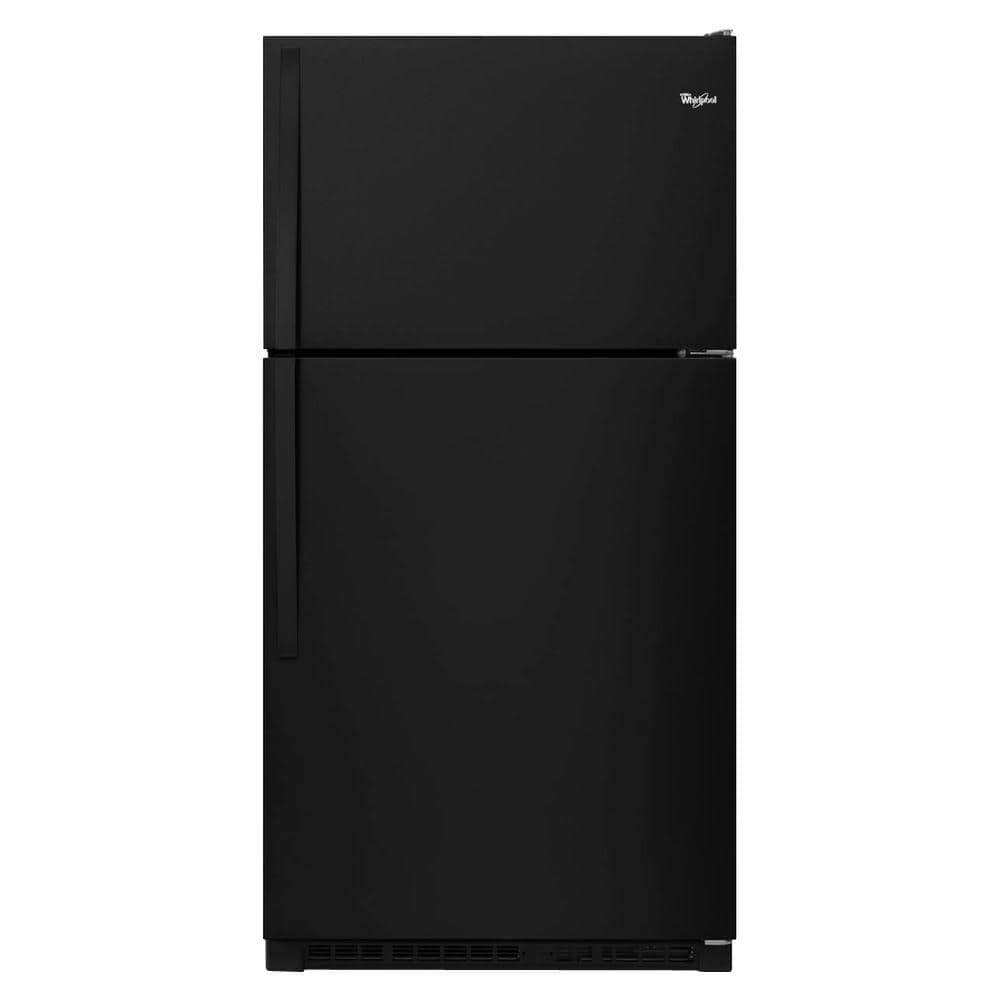 Whirlpool 20.5 cu. ft. Top Freezer Refrigerator in Black