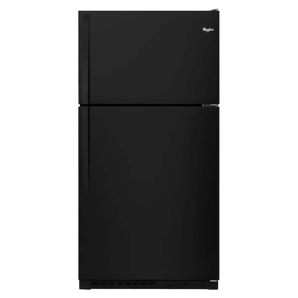 Whirlpool 20.5 cu. ft. Top Freezer Refrigerator in Black