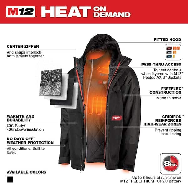 Snap on clearance heated jacket instructions