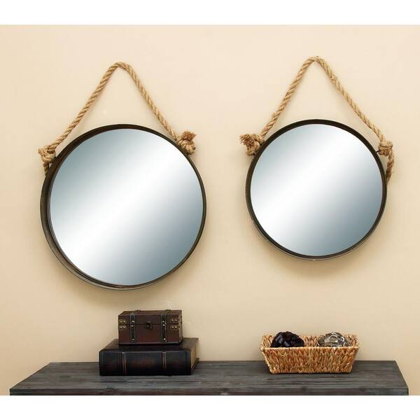 Litton Lane Large Round Tarnished Metal Contemporary Mirror 41 In H X 24 W 69289 The Home Depot - Large Round Contemporary Mirrors Litton Lane Large Round Tarnished Metal Contemporary Mirror 41 In H X 24 W 69289 The Home Depot - Large Round Contemporary Mirrors