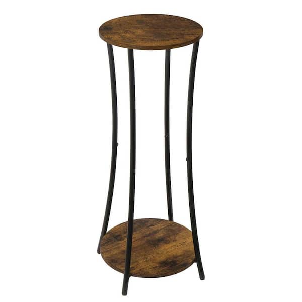 4-Tier Natural Wood Plant Stand (23.6 in. H W x 39.4 in. H