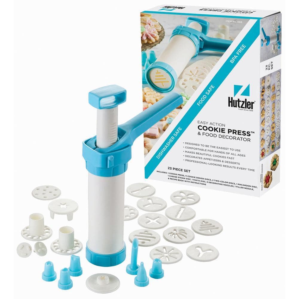 Hutzler 23-Piece Cookie Press and Food Decorator Set 3696 - The