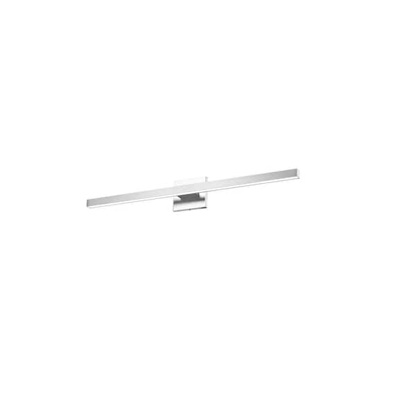 Dainolite Arandel 23.75 in. 1-Light Polished Chrome Integrated LED Vanity Light Bar with Dimmable Light