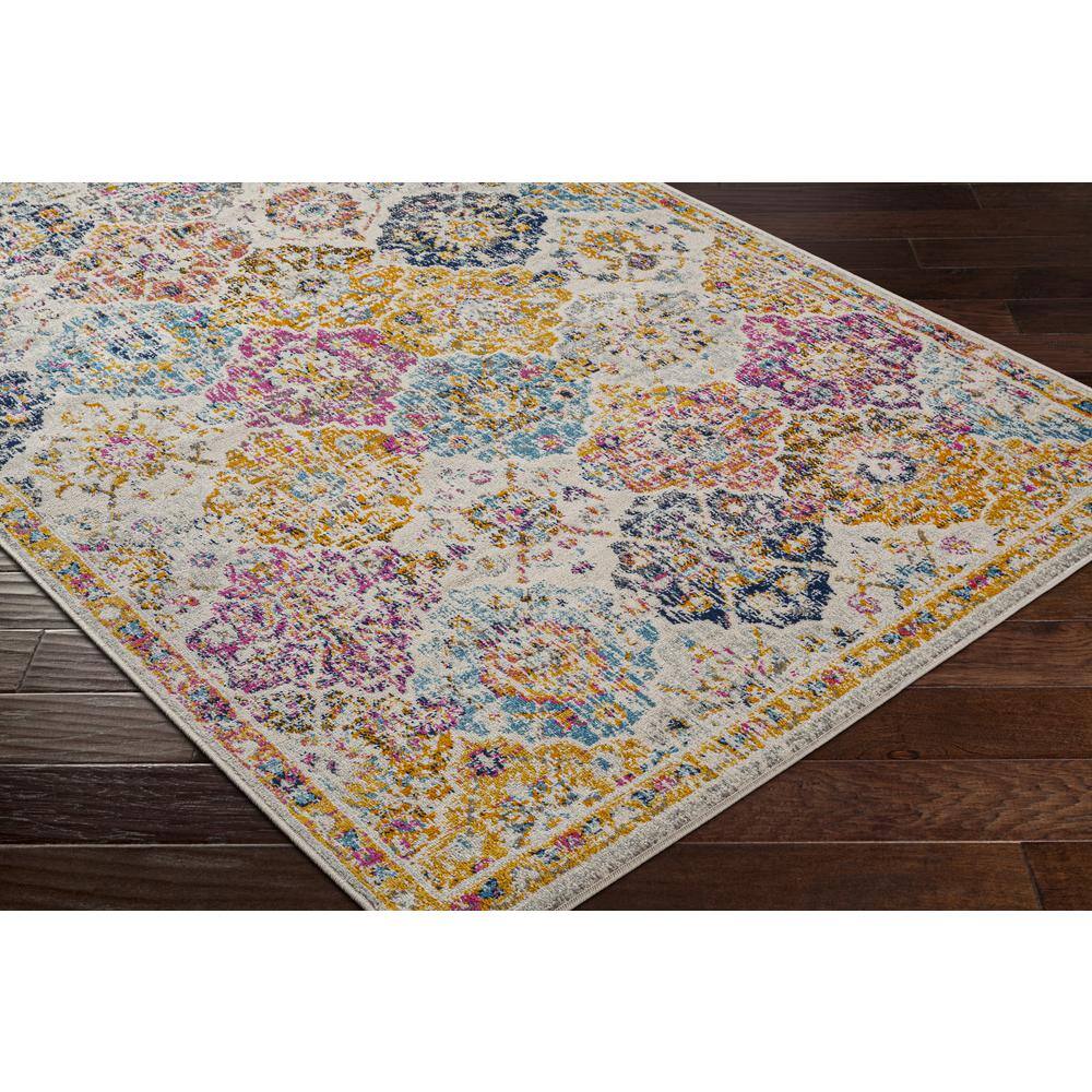 Bohemian Multicolor Floral Motif Rectangular Area Rug