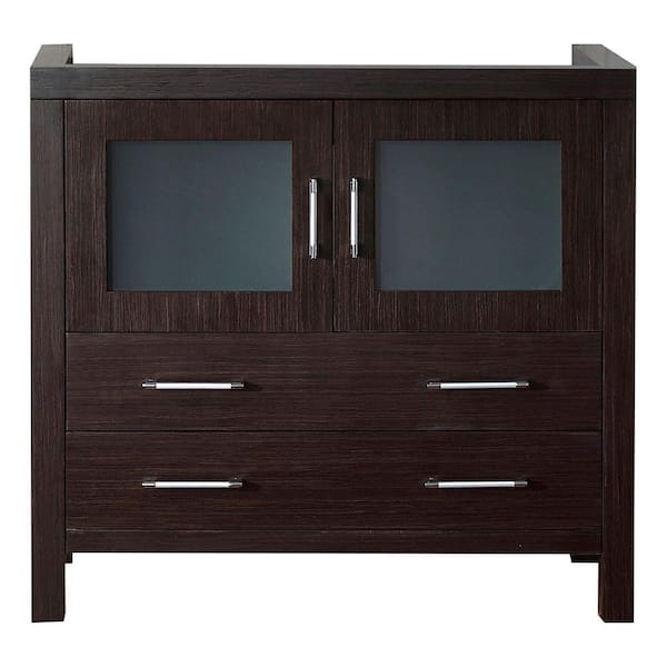 Virtu USA Dior 36 in. W x 18 in. D x 33 in. H Single Sink Bath Vanity Cabinet without Top in Espresso