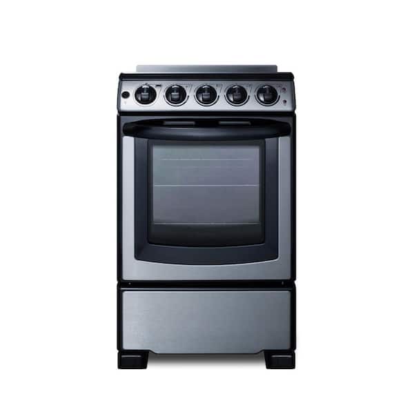 20 in. 2.3 cu. ft. Slide-In Electric Range in Stainless Steel