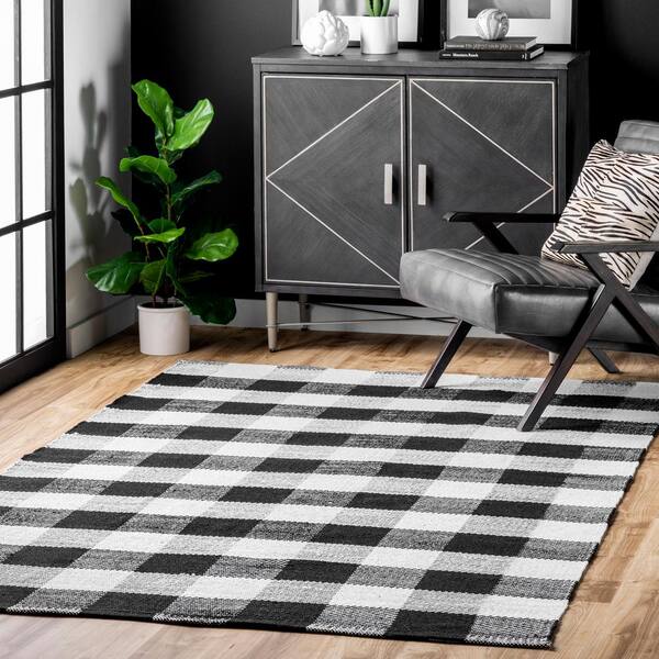  Round Rug 6Ft, Farm Sunflower on Buffalo Plaid Black and White  Soft Round Area Rug Machine Washable Non-Slip Circle Rug Carpet Inoor Throw  Rug for Living Room Bedroom : Home 