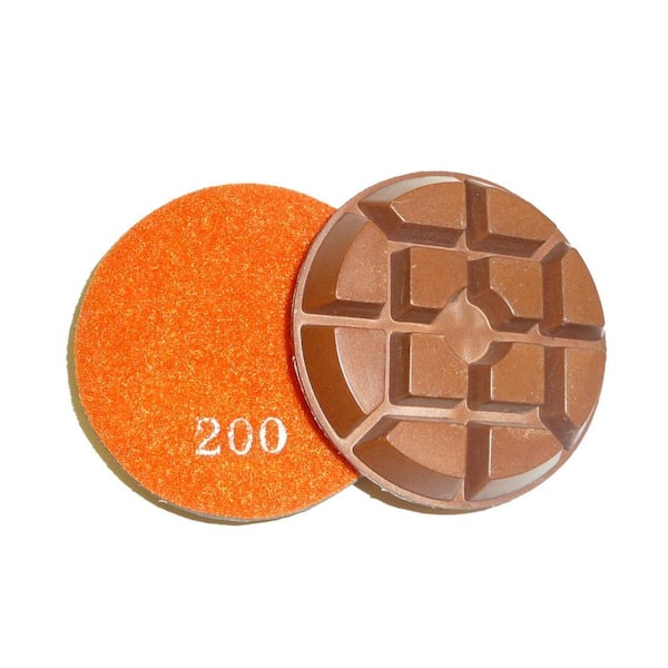 Typhoon Copper 3 in. 200-Grit Concrete Diamond Floor Polishing Pads/Discs