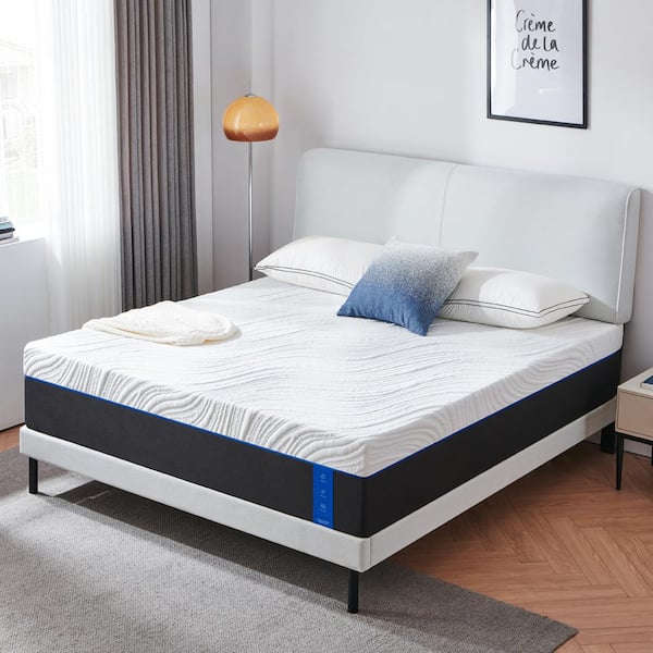PICCHESS 12 in. Medium Memory Foam Tight Top King Mattress, Comfort and Supportive Bed-in-a-Box Mattress