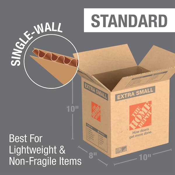 Extra Small Moving, Shipping, Storage Box (10 Pack)