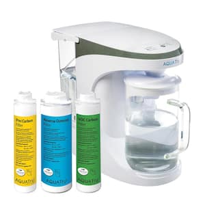 Carafe AT100 Countertop Water Purifier with Exclusive 4-Stage Reverse Osmosis Technology (No Plumbing Required) No BPA