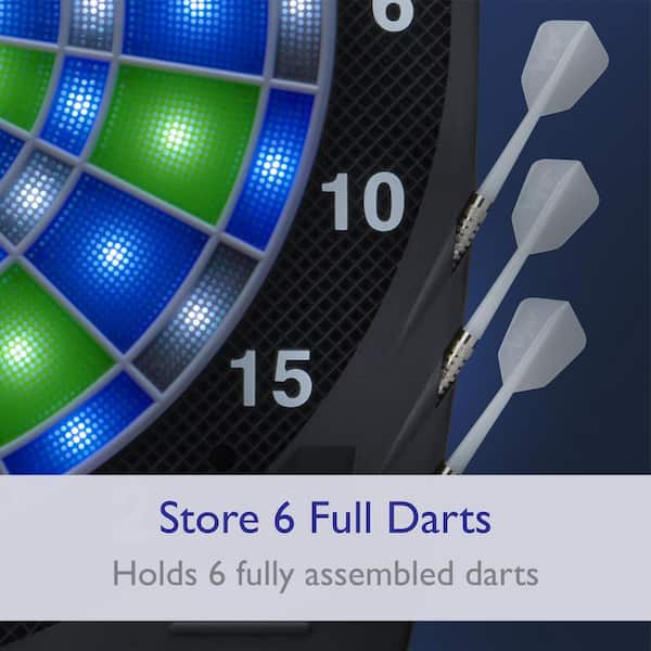 Viper Ion Illuminated Electronic 15.5 in. Dartboard with Darts and