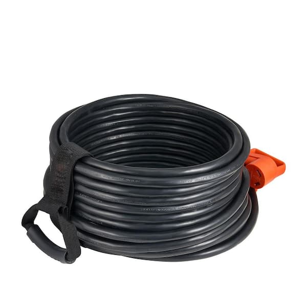 75 ft. 10 / 3 Gauge 30 Amps 125V RV Marine Extension Cord, Heavy Duty STW NEMA TT-30P Male NEMA TT-30R Female Plug