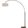 ARTIVA Elena 80 in. Antique Bronze LED Arch Floor Lamp