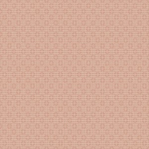 TexStyle Collection Terracotta Red/Cream Greek Key Satin Non-Pasted on Non-Woven Paper Wallpaper Roll
